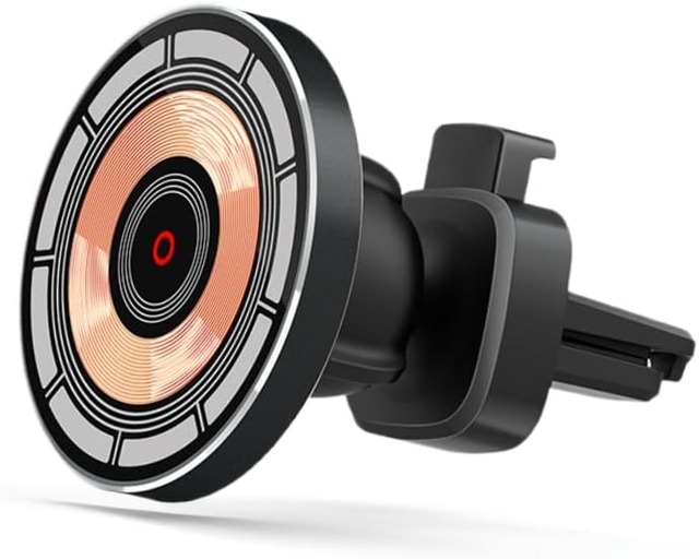 15W Fast Charging Magnetic Car Mount Wireless Adapter Compatible with Newer Phone Models