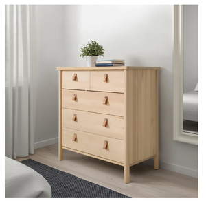 Commodes de chambre à coucher modernes à vendre Commodes en bois <span class=keywords><strong>massif</strong></span> bon marché Meubles de chambre à coucher 6 tiroirs - Product Image 2