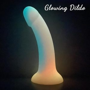 Dildo réaliste en silicone souple, phosphorescent, dégradé, pour usage vaginal, jouet sexuel pour adultes, stimulation du point G, pénis réaliste avec ventouse - Product Image 2
