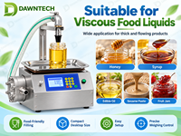 Machine de remplissage semi-automatique pour liquides avec pompe en acier inoxydable pour miel, pâte de sésame, huile comestible, sirop et liquides visqueux