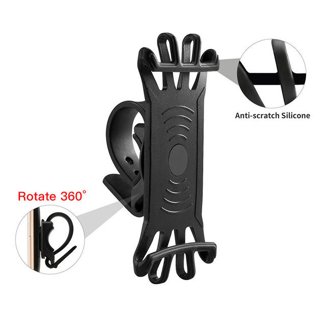 Bicycle Motorcycle Phone Holder Universal Fit PC+Silicone Durable Multi-color Mobile Bracket Accessories YS S045LQ 130x90x60mm