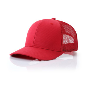 Baseball Cap Mesh Breathable Sunshade Unisex Outdoor Summer Hat Solid Color Cotton Fabric - Product Image 2