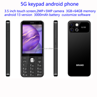 Personalizable 3,5 pulgadas Mini pantalla táctil Android 5G teléfono móvil desbloqueado 2025 nuevo celular LTE Octa Core compatible con francés español