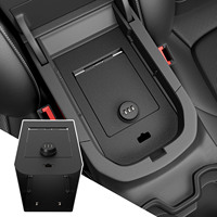 Mittelkonsolen-Safe-Organizer Kompatibel mit 2019-2025 Toyota RAV4 – Konsolen-Tresor mit Schloss