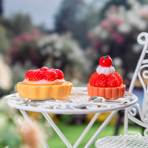 Coque de téléphone 3D DIY Accessoires de pince à cheveux Gâteau dessert aux fruits simulé avec colle à la crème Petits breloques en résine pour la rentrée des classes - Product Image 3