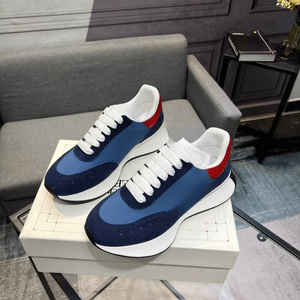 รองเท้าผ้าใบลำลองพื้นหนาแบบต่อผ้าสไตล์เรโทร Alexander Mc. ดีไซน์เสริมส้นเท้าเพื่อความทนทาน เหมาะสำหรับผู้ชายและผู้หญิง ใช้ได้ทุกวัน - Product Image 1