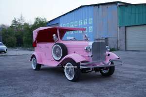 Custom <b>Paint</b> Color Open Roof Classic Electric Vintage Car Multi-passenger Retro Sightseeing Buggy for Park & Wedding Ceremony - Product Image 1