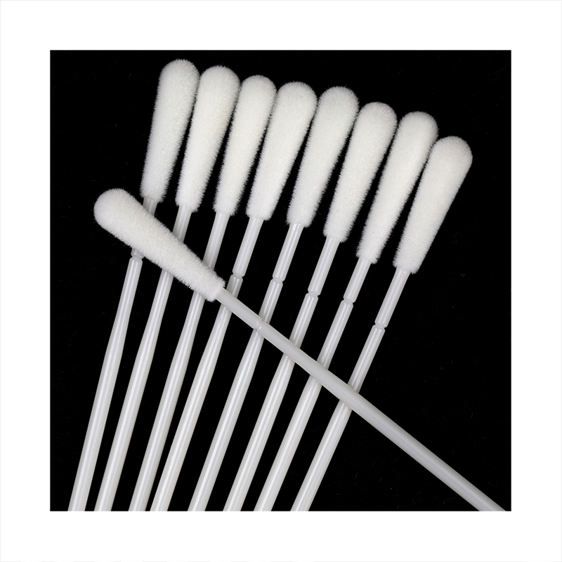One Time Use Cotton Bud Sticks Throat Nasal Sampling Specimen Swab Flocked Swab