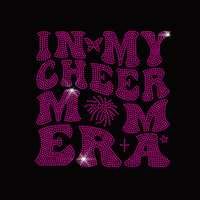 Transfert thermocollant personnalisé Bling pour T-shirt, motif Maman de la Cheerleading avec strass