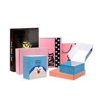 Boîtes en papier en carton ondulé pour emballage cadeau avec impression double face de logo personnalisé