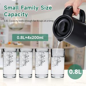 กาต้มน้ำไฟฟ้า สแตนเลส แผ่นทำความร้อนและตัวเครื่องพลาสติก 1.7 ลิตร หลายสี สำหรับใช้ในบ้านและโรงแรม - Product Image 4