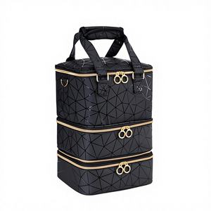 Étui de transport pour vernis à ongles en nylon, échantillon gratuit, trois couches, ensemble complet de rangement pour vernis à ongles, grande capacité - Product Image 1