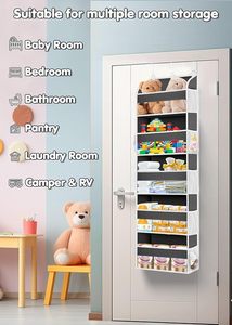 Over the Door Organizer Bathroom Organizers and <b>Storage</b> with 5 Pockets Animal <b>Storage</b> for Nursery Newborn Baby Essential - Product Image 6