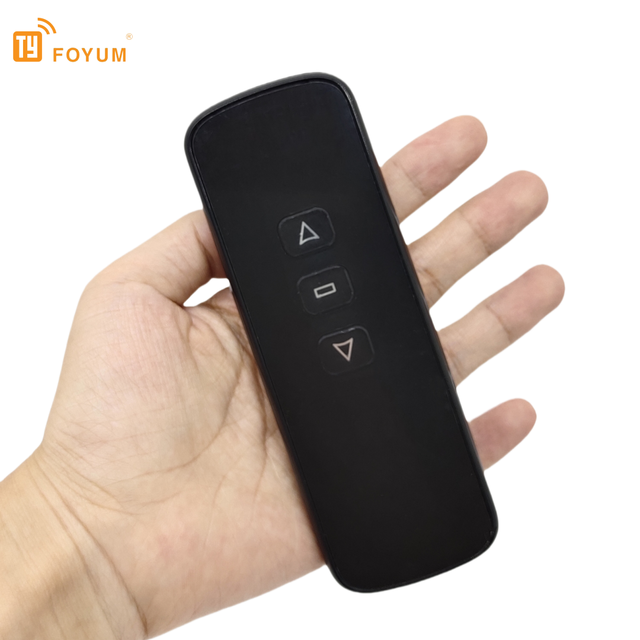 Wireless Remote Control Transmitter 433Mhz Universal Learning Code Black Color for Curtain
