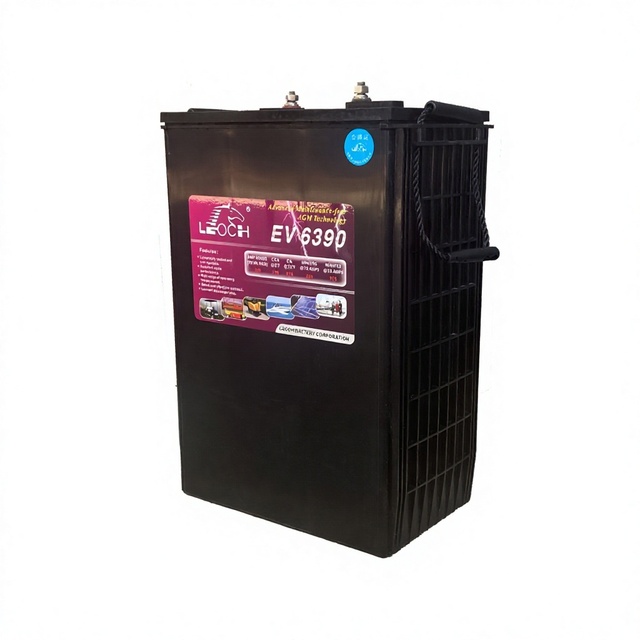 6V 390Ah EV6390 VRLA Battery Deep Cycle Leoch Lead Acid Battery for Articulated Boom Lift Aerial Work Platform Sightseeing Car