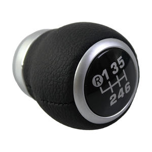 Pomo de palanca de cambios de cuero negro y rojo para Subaru, transmisión manual, diseño ergonómico - Product Image 5