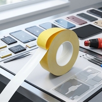 Autocollant adhésif acrylique amovible double face haute résistance sans dommage, extensible et réutilisable pour la décoration et le bricolage (vente en gros)