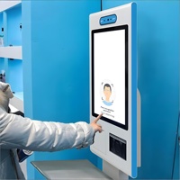 Système de caisse enregistreuse de paiement en libre-service pour supermarché avec scanner, imprimante, machine TPV à reconnaissance faciale et paiement tactile