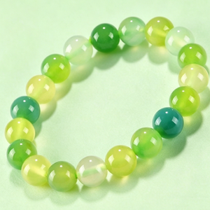 Bracelet en Cristal de Roche Vert Pomme – Cadeau Saint-Valentin et Fête des Mères pour Garçons et Filles - Product Image 5