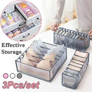 Set of 3 <strong>Underwear</strong> Drawer <strong>Organizer</strong> for Women Foldable <strong>Underwear</strong> Storage Box <strong>Organizer</strong> Closet <strong>Underwear</strong> <strong>Organizer</strong> - Product Image 6