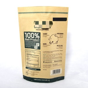 Kích thước tùy chỉnh bao bì thực phẩm ăn Nhẹ Đứng lên túi Túi giấy Kraft có khóa kéo - Product Image 5