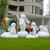 Figurines d'animaux personnalisées en résine, fibre de verre et acier, résistantes à la corrosion, pour décoration extérieure et intérieure, sculptures pour festivals