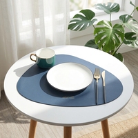 Vente en gros de sets de table en PVC réutilisables, écologiques, en forme de larme, en plusieurs couleurs, pour la maison, l'hôtel, la restauration, les tables à manger