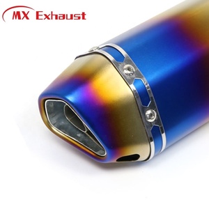 Silencieux universel de Force, tuyau d'échappement coloré 2022 2021 2019 2018 2017 Exosto <span class=keywords><strong>Moto</strong></span> <span class=keywords><strong>Moto</strong></span> <span class=keywords><strong>Moto</strong></span> <span class=keywords><strong>Moto</strong></span> brûlant bleu - Product Image 1
