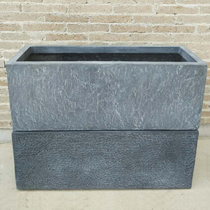 Maceta <span class=keywords><strong>de</strong></span> caja <span class=keywords><strong>de</strong></span> flores con patrón <span class=keywords><strong>de</strong></span> piedra, canal <span class=keywords><strong>de</strong></span> plantación <span class=keywords><strong>de</strong></span> balcón <span class=keywords><strong>de</strong></span> fibra <span class=keywords><strong>de</strong></span> <span class=keywords><strong>barro</strong></span> <span class=keywords><strong>de</strong></span> magnesio creativo, rectángulo móvil <span class=keywords><strong>de</strong></span> cemento decorativo para Villa - Product Image 1