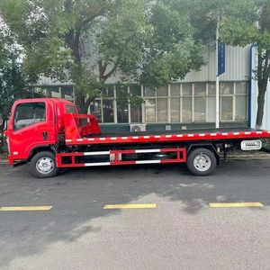 Light Duty ISUZU 4Ton 5Ton 6Ton <b>Flatbed</b> Tow <b>Truck</b> Road Wrecker Recovery <b>Truck</b> Used for Emergency - Product Image 4
