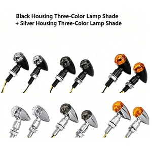 ไฟเลี้ยว LED แบบกระสุนโลหะขนาดเล็ก 12V สำหรับรถจักรยานยนต์และสกู๊ตเตอร์ไฟฟ้า - Product Image 3