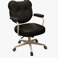 Chaise de bureau en cuir - Design moderne, confortable et imperméable pour la maison/le bureau, confort pour une longue utilisation assise