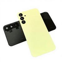 Pour Samsung Galaxy A15 5G A156B, coque arrière en verre, coque de batterie, coque de porte arrière, remplacement avec/sans objectif d'appareil photo