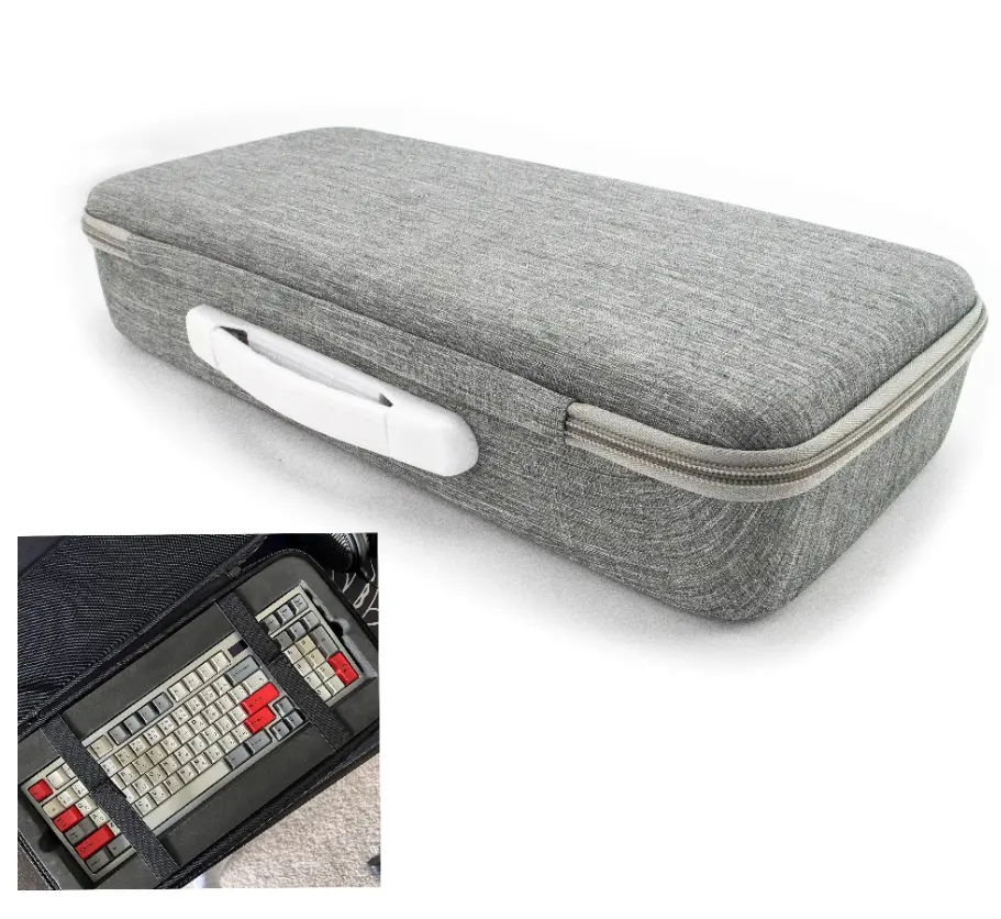 حقيبة مخصصة للوحة المفاتيح 60% 65% 80% 100% حقيبة ألعاب إلكترونية غلاف صلب لوحة مفاتيح EVA
