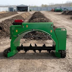 Máquina volteadora de compost usada de alta rentabilidad, totalmente hidráulica, tipo oruga, equipo de fabricación de fertilizantes orgánicos de <span class=keywords><strong>segunda</strong></span> <span class=keywords><strong>mano</strong></span> - Product Image 1