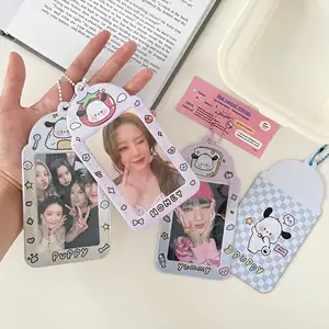 hot sale Factory price Kpop idol lomo Photo card Protector Card Holder For Student Cute Bus ID Bank Card Holder pendant