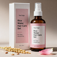 Kit de Soins Capillaires Professionnel Premium Naturel Doux Efficace Avancé à l'Eau de Riz Fermentée, Personnalisé en Petites Séries OEM