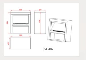 <span class=keywords><strong>Cheminée</strong></span> électrique à <span class=keywords><strong>flamme</strong></span> LED holographique avec armoire, autoportante, télécommande, usage domestique - Product Image 6