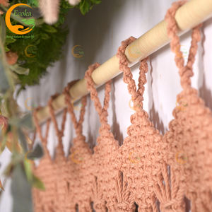 Hot Sale Modern Large Handwoven 100% Cotton <b>Macrame</b> Window <b>Curtain</b> Home Decoration Eco-Friendly Ecoka - Product Image 6