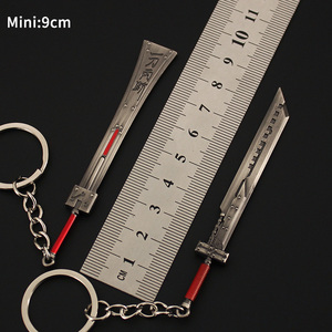 Final Fantasy 7 Cloud strife Alice <span class=keywords><strong>BUSTER</strong></span> <span class=keywords><strong>SWORD</strong></span> พวงกุญแจโลหะ9cm, พวงกุญแจของขวัญการกระทำ - Product Image 4