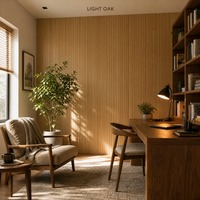 Panneaux muraux WPC à texture marbre grain de bois pour revêtement intérieur |   Panneau mural imperméable et résistant à l'humidité en 4 couleurs