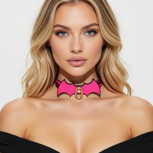 SM juguetes sexuales Punk Bat Restricción Collar <span class=keywords><strong>Cambio</strong></span> <span class=keywords><strong>de</strong></span> temperatura Set Bondage Gear Coqueteo Entrenamiento Correa Cadena Alternativa Gargantilla <span class=keywords><strong>para</strong></span> adultos - Product Image 2