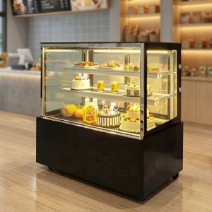 Commercial Bakery Double-Temperature Air Cooling Cake & Bread Display Cooler with Glass Doors 800L Capacity - Product Image 3