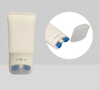 Tube en plastique PE personnalisé de 100 ml et 150 ml pour crème cosmétique, avec double applicateur à bille massant pour soins corporels
