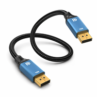 Câble DP 2.1 16K 60Hz 80 Gbps HDR Dynamic Ultra Wide DSC 1.2 pour moniteur de jeu, station de travail, home cinéma