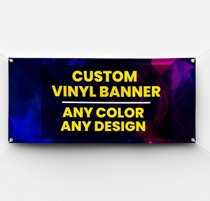 Bannière en <span class=keywords><strong>vinyle</strong></span> personnalisée pliable et imperméable avec logo pour fête d'anniversaire, promotion commerciale, publicité extérieure - Product Image 3
