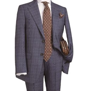 Лидер продаж, итальянский однобортный костюм с нагрудными лацканами, 2 шт., мужской костюм в классическом стиле, итальянский тканевый Костюм Джентльмена на заказ - Product Image 1