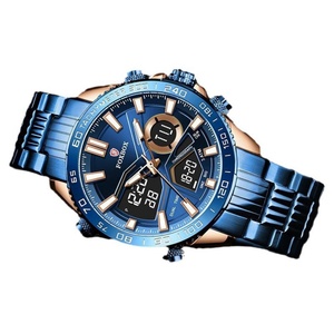 Reloj de Pulsera para Hombre FOXBOX 0049, de Lujo, Deportivo, de Negocios, con Doble Esfera de Cristal, Resistente al Agua, con Movimiento de Cuarzo Luminoso - Product Image 1