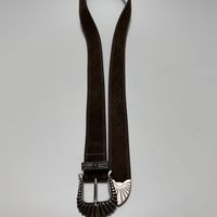 Ceintures pour femmes, ceintures vintage pour femmes, ceinture pour dames, texture en daim, boucle à ardillon sculptée antique en PU, accessoire de mode rétro western