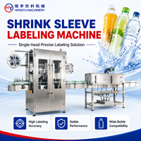 Étiqueteuse automatique à tête unique pour bouteilles PET, machine d'étiquetage à manchon rétractable pour ligne de production d'embouteillage d'eau, certifiée CE